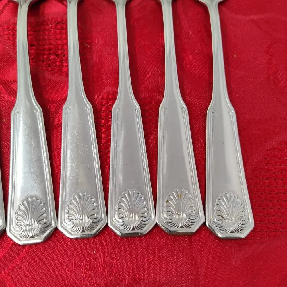 7X DF Colonial Shell Stainless Dinner Forks Korea